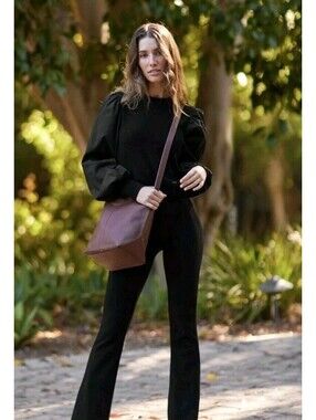 M.I.L.A Joanie Crossbody Bag Brown Shoulder Strap Leather